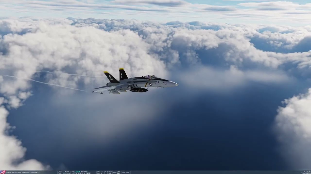 DCS World /F-18C Hornet / Kola map /Attack on enemy Naval Base /Mission:Surgical incision.