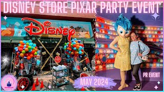 Disney Store UK Pixar Party PR Invite Event Vlog London Oxford Street May 2024 Character Meeting AD