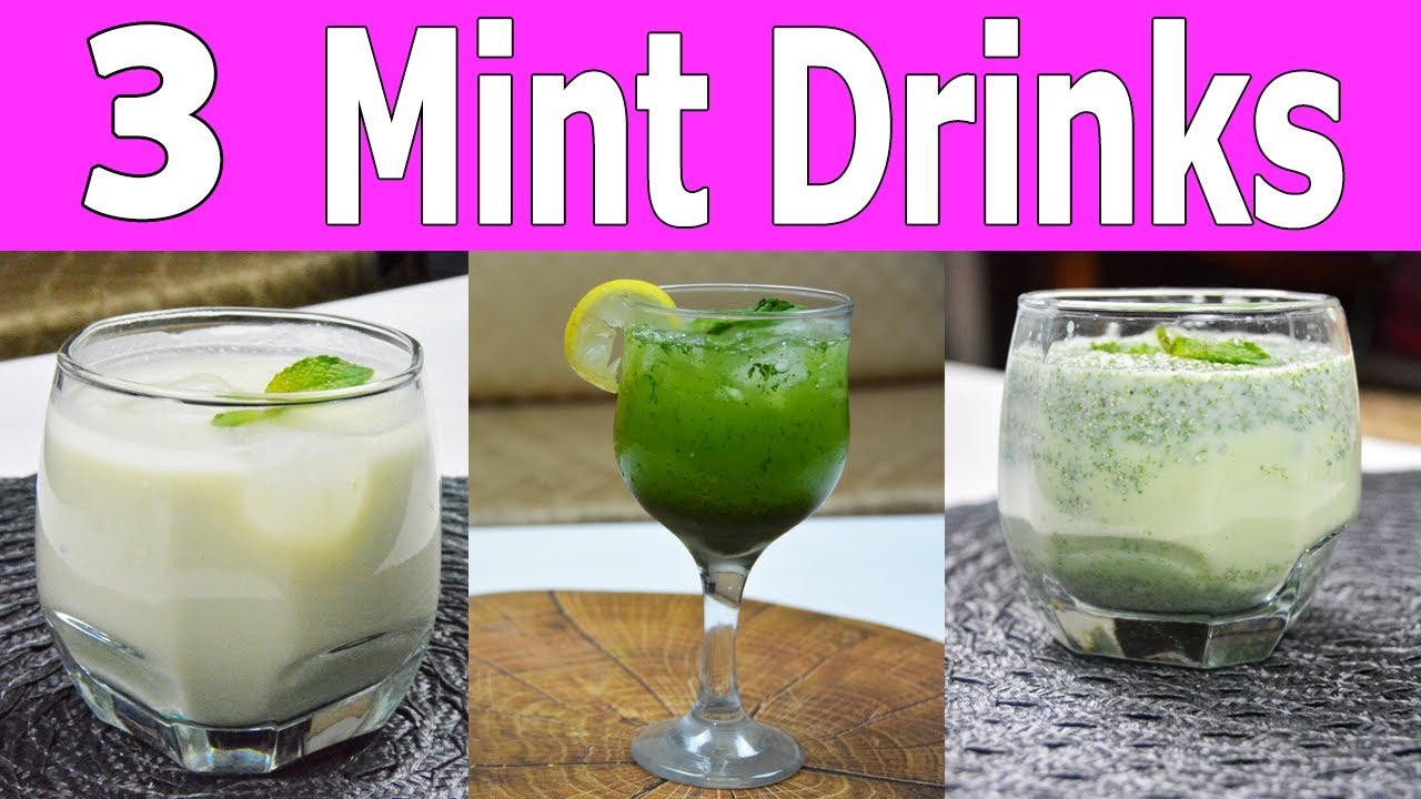 3 Mint Drinks for Summer - Refreshing Ramadan Drinks
