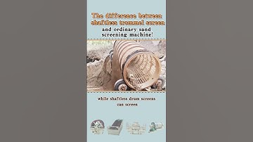 The difference of shaftless trommel screen and ordinary sand screen