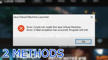How to Fix Lunar Client Java Launch Fail Error **2 METHODS** | NOVEMBER 2021
