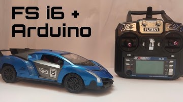 Modifying RC car using fly sky Fs i6 transmitter and Arduino