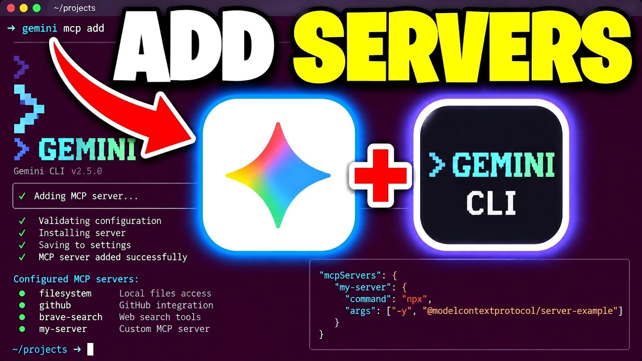 How To Add MCP Servers To Gemini CLI - Full Guide - YouTube