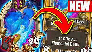 Super LUCKY Start Gives us a CRAZY Elemental Game! | Hearthstone Battlegrounds Season 14 screenshot 4