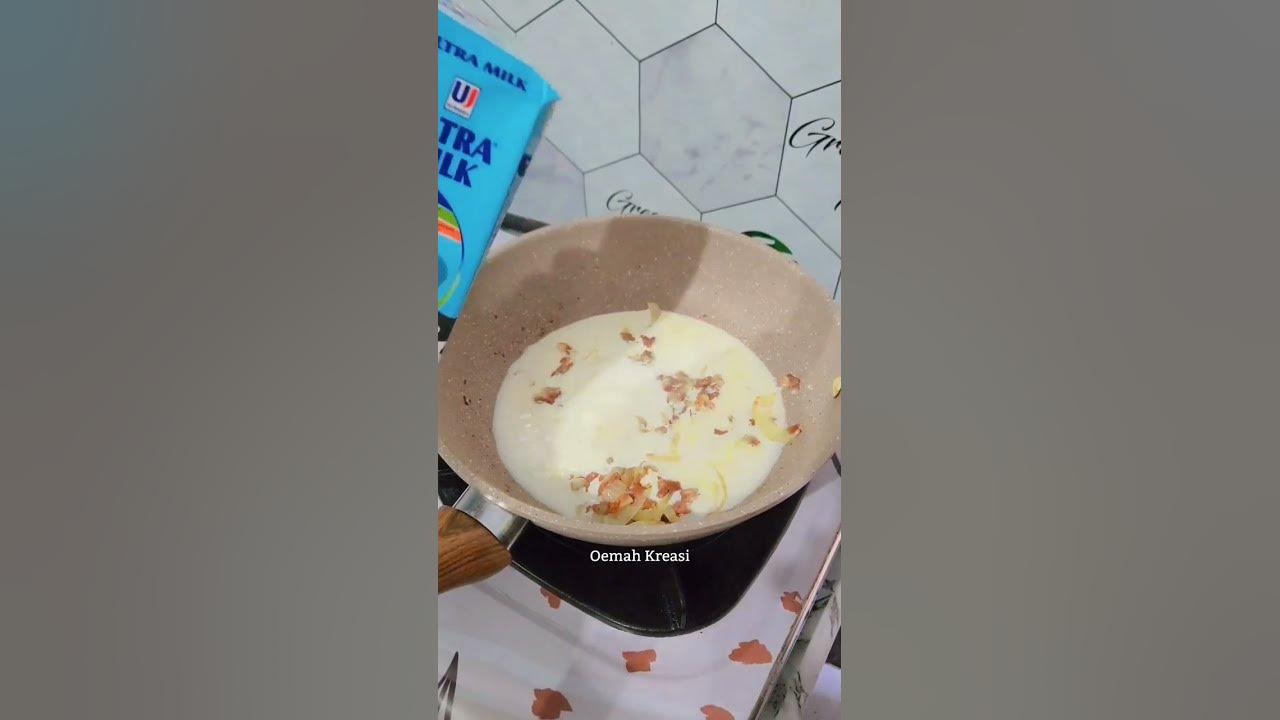 Spaghetti Carbonara Cheesy & Creamy | Oemah Kreasi