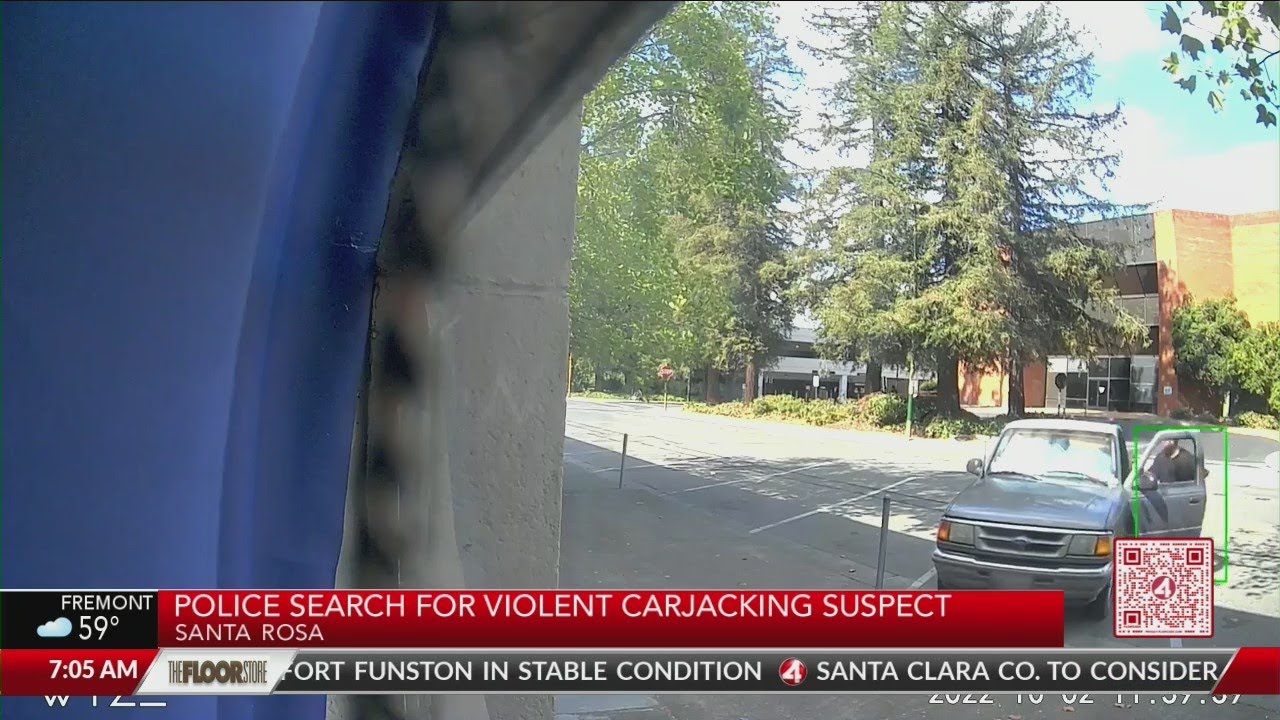 Police search for violent carjacking suspect - YouTube