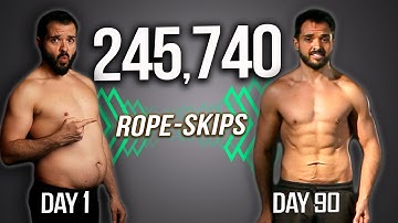 My Crazy FAT LOSS Transformation From 2500 Skips A Day