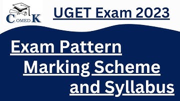 COMEDK 2023 Exam Pattern & Syllabus