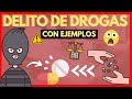 💥 DELITO de TRÁFICO de DROGAS en Derecho Penal 【TODO explicado con EJEMPLOS】