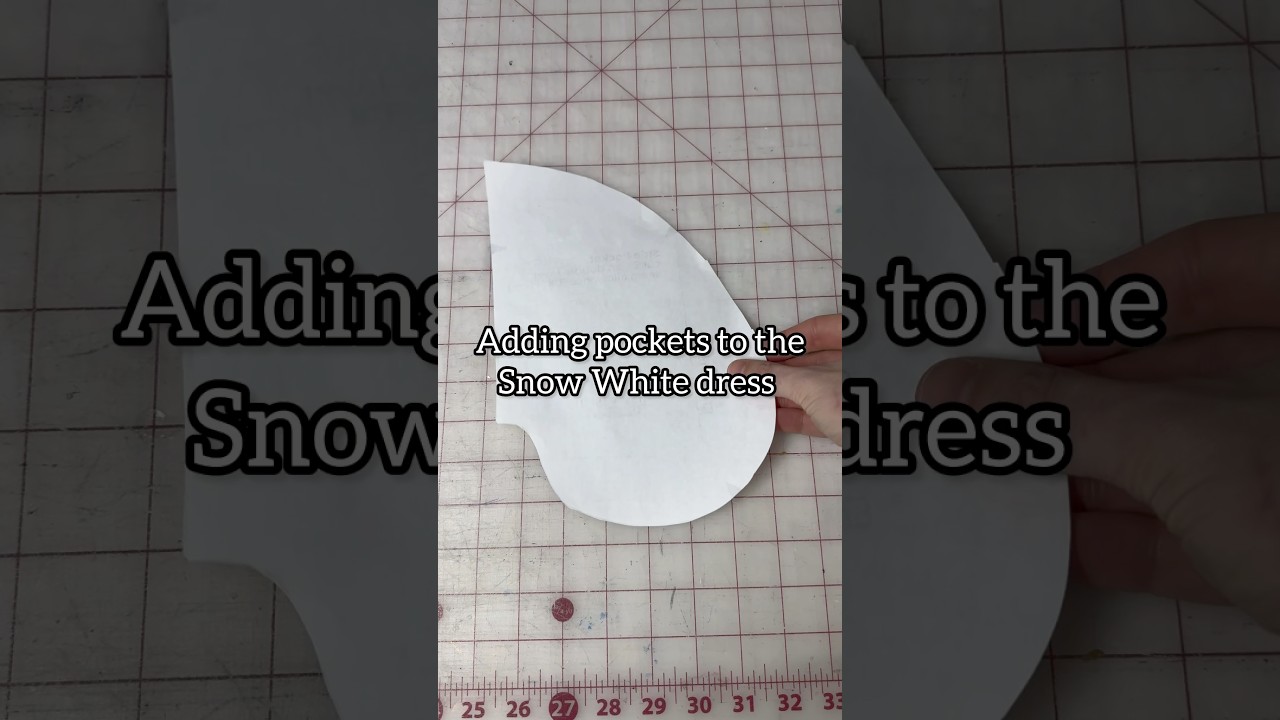 Adding pockets to the Snow White skirt! I’m a bit behind with updates but the dress is coming along