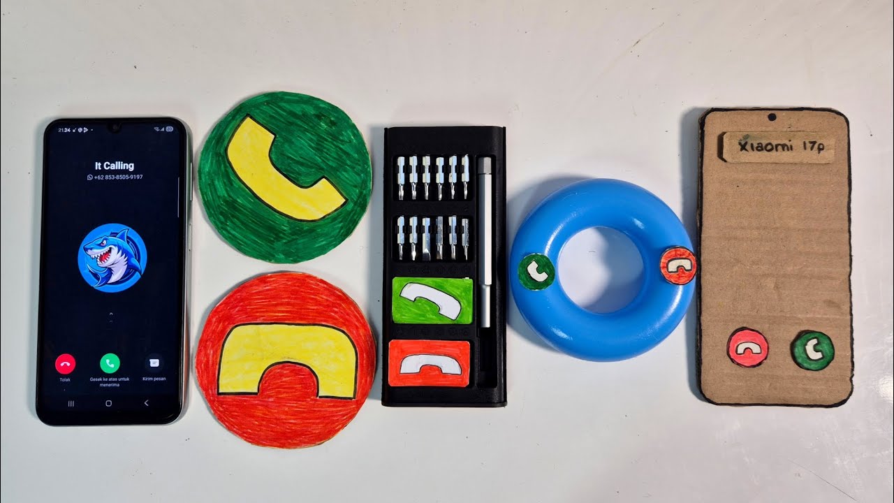 SAMSUNG a24 shark/just button/screwdriver/blue circle/xiaomi 17 pro max, incoming calls