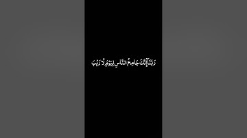 سورة آل عمران ٨-٩ surat al imran 8-9 mishary rashid alafasy #قرانكريم #quranchapter #القرآن