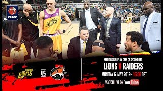 The second leg takes place between london lions and plymouth raiders
at copper box arena in benecos bbl play-offs quarter-final.