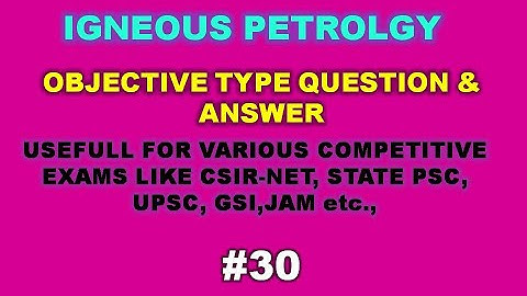 Objective Geology – Sedimentary  Petrology  MCQs #30