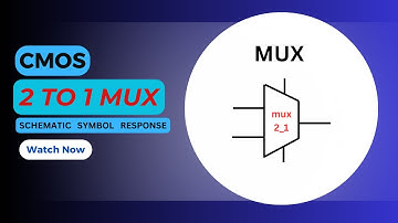 CMOS 2 to 1 Gate Level multiplexer | Schematic | Symbol | Transient response | Cadence Virtuoso