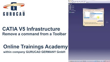 How To Remove a Command from CATIA V5 Toolbar Method 1 | Tools - Customize | CATIA V5 Infrastructure