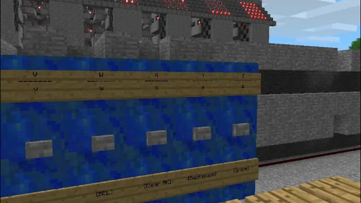 RDF Minecraft ASCII Word Processor