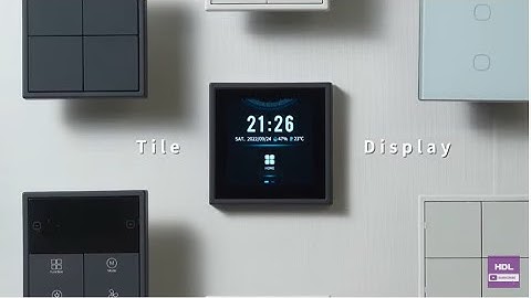 Панель управления Tile Display 3.5 | HDL Automation Russia