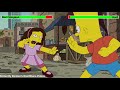 Bart simpson vs dorit with healthbars