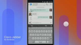 Cisco Jabber 10 6 Android Instant Messaging screenshot 2