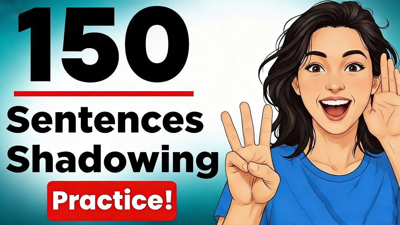 150 English Shadowing Sentences for Daily Practice | Speak English Fluently (A1–A2 Level)