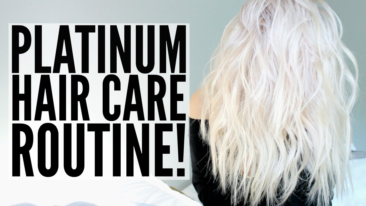 My Platinum Hair Care Routine Keeping It Healthy Youtube