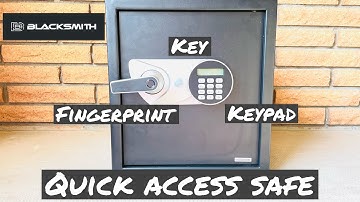 BlackSmith SF Series Safe Box (Quick Access Biometric Scanner) - Protect Your Valuables