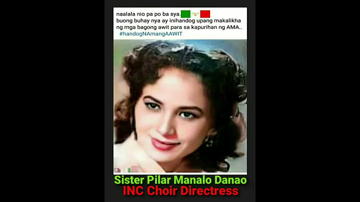 #iglesianicristo Choir Directress Sister Pilar Manalo Danao #shorts