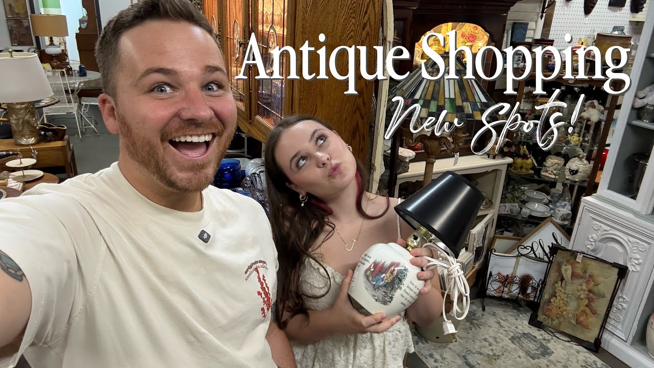 Some Great Finds Antique Shopping & A Bit Of Planting 🌿|| Visit Our Garden