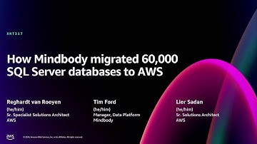 AWS re:Invent 2024 - How Mindbody migrated 60,000 SQL Server databases to AWS (XNT317)
