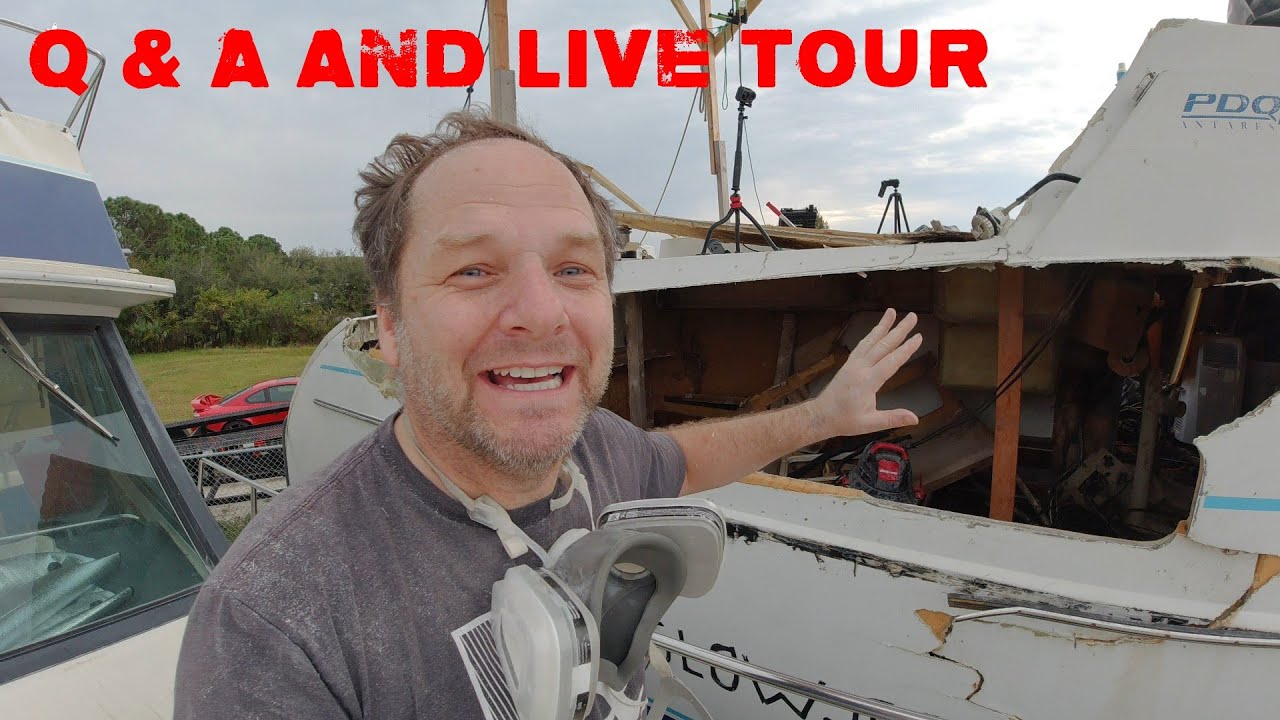 1st Livestream attempt. Boat tour and Q & A