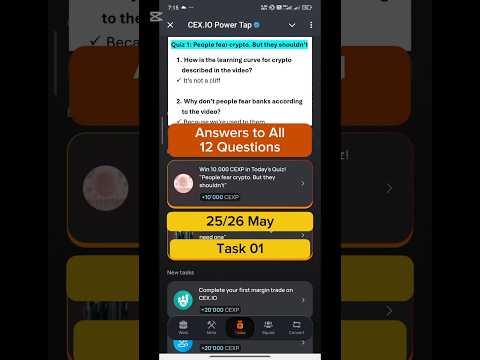 CEX.IO Quiz Answers