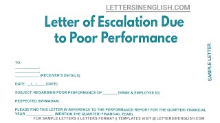 Poor Performance Document Samples Poor Performance Letter To Employee Sample