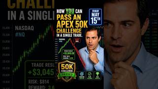 Pass a 50k Prop Firm challenge in one trade! single-contract NQ #futures #trading #nq #proptrading