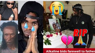 Live Video Alkaline At His Father Funeral / RIP ? Alkaline & Sister Say Finnal Good Bye   ??????