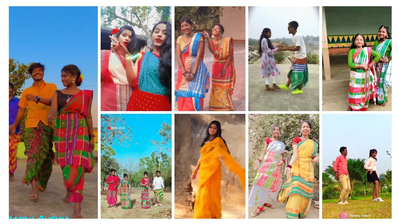 New Santali Couple Tiktok 2023 || Santali grils and boy Instagram video 2023 || Santali coupel reels