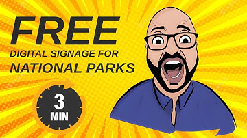 How to display trail maps in national parks using digital signage