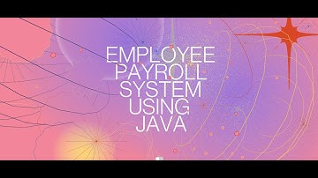 Employee Payroll System using Java