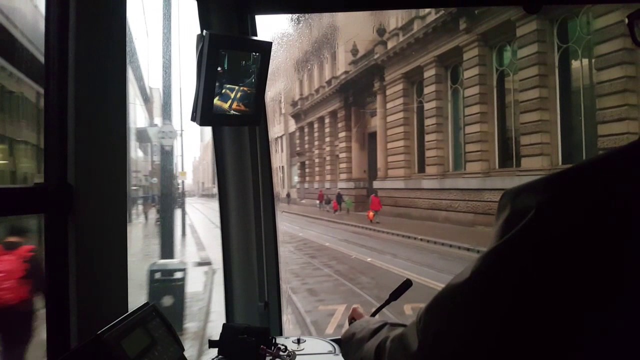 Manchester Metrolink Driver's Eye. Etihad Campus - Altrincham [Line B]