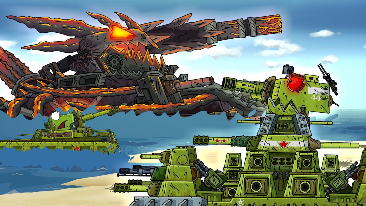 ROYAL RATTE VS LEVIATHAN! Development of the KV-35 - Cartoons about tanks