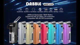 Smart E-rig Wax Vaporizer with the World's First Curved Glass Mouthpiece