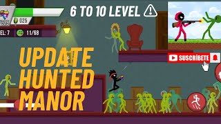chepter -4 Stickman vs zombie SHOOTER apocalypse Gameplay new mode in ( Hunted monar) levels 6 to 10