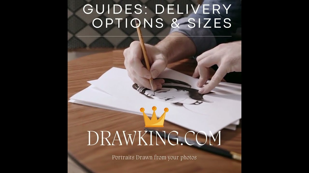 DRAWKING GUIDES: Size & Delivery Options
