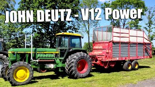 Silofahren mit JohnDeutz V12 (Sound)