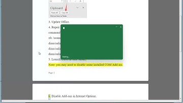 Fix We couldn’t free up space on the clipboard Excel error