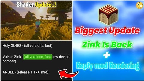 Pojavlauncher New Velkan Zink Shader Test || New update🔥