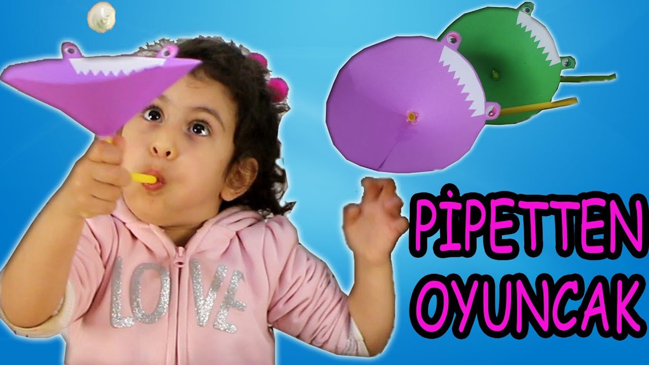 pipetten ve fon kartonundan oyuncak yapimi etkinligi egitici cocuk vid pipetler oyuncak cocuk
