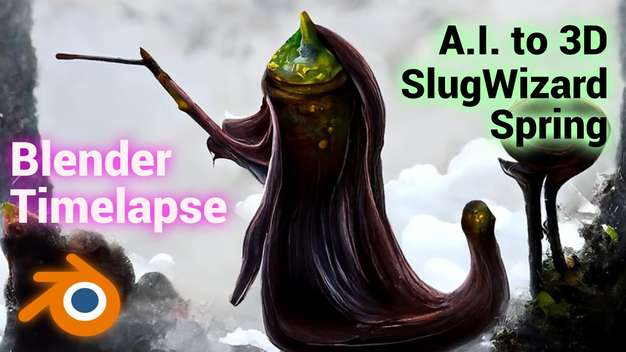 Slug Wizard Timelapse A.I - 3d Figure - YouTube