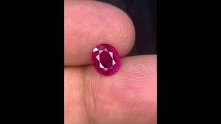 Natural afghan Ruby red color in an oval shape Information
