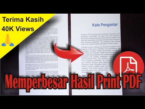 Video: Bagaimanakah cara saya mencetak PDF pada saiz tertentu?